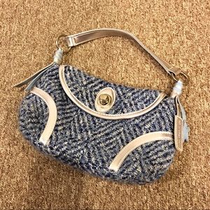American Girl brand blue silver purse